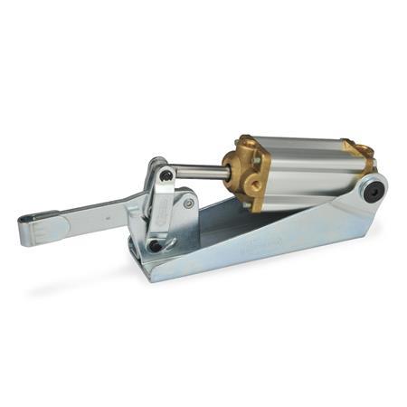 Otto Ganter Pneumatic Toggle Clamp with Magnetic Piston, GN 860